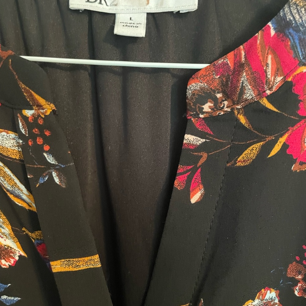 DR2 Black Floral Mini Dress - Picture 3 of 6